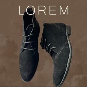 **Nwob  ASOS Men's Black  Suede Chelsea Boots Size 9